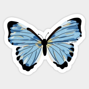 Blue Butterfly Sticker